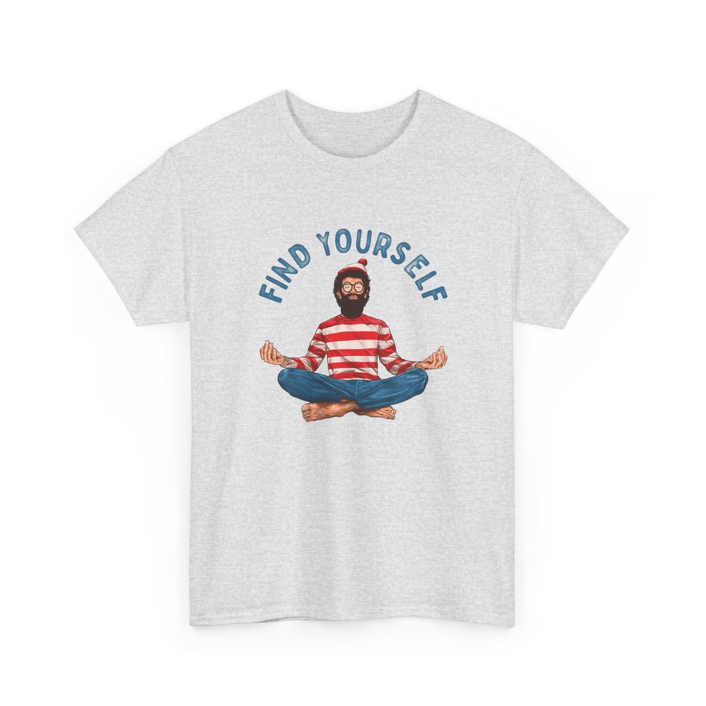 Wheres Waldo Find Yourself Funny Graphic T Shirt NEW ADULT TEE VINTAGE