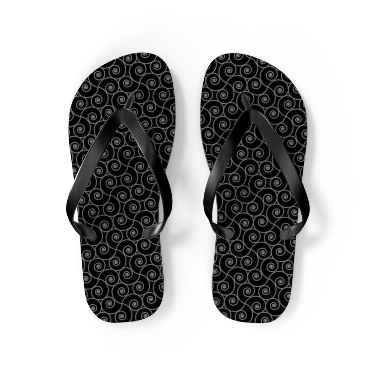 Black Monogram Flip Flops, Sandals Slides, Summer Footwear, Brand New