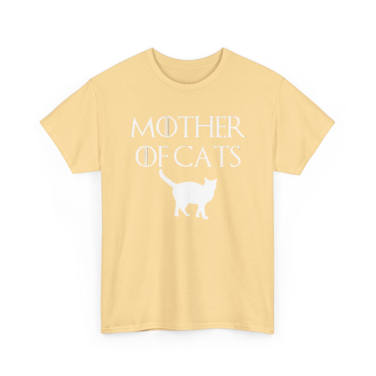 Mother Of Cats Funny Graphic T Shirt Cat Lover Kittens Unisex Heavy Cotton Tee