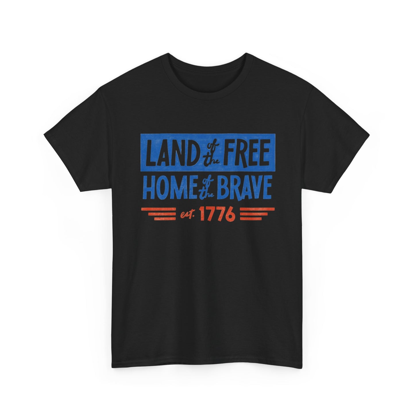 USA Land Of The Free 1776 Graphic T Shirt NEW ADULT TEE VINTAGE