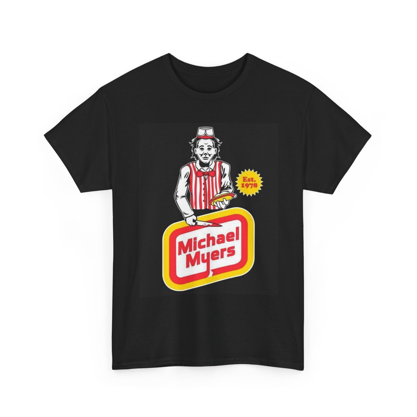 Michael Myers Funny Graphic T Shirt Horror Film Unisex Heavy Cotton Tee