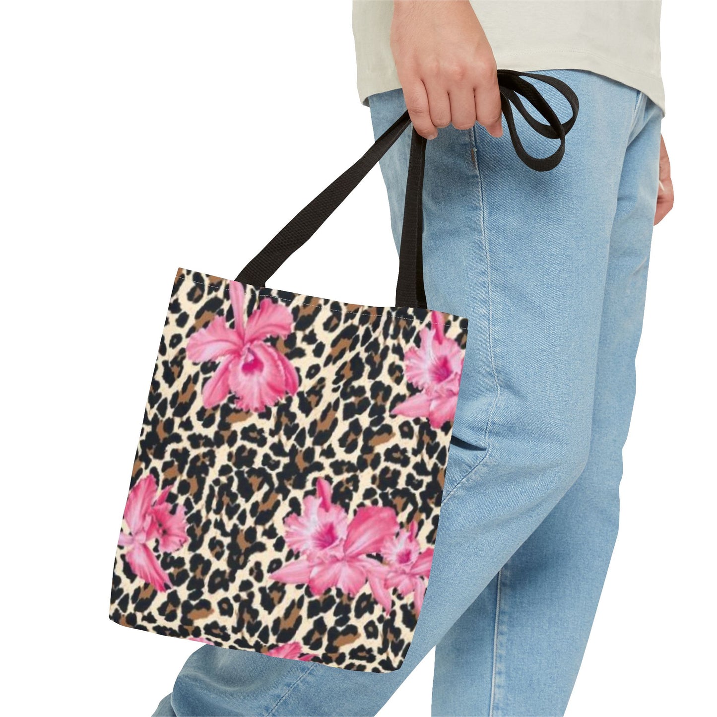 Cheetah And Flowers Hawaiian Multi Color Modern Hand Bag Purse Tote Bag (AOP)