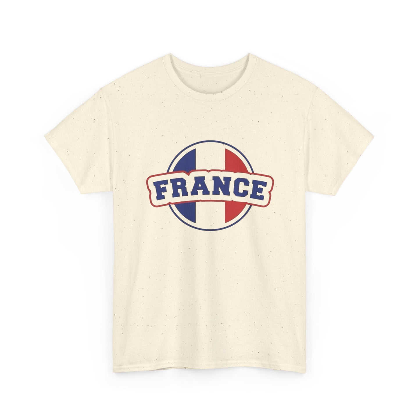 France Logo Flag Graphic T Shirt NEW GIFT Unisex Heavy Cotton Tee