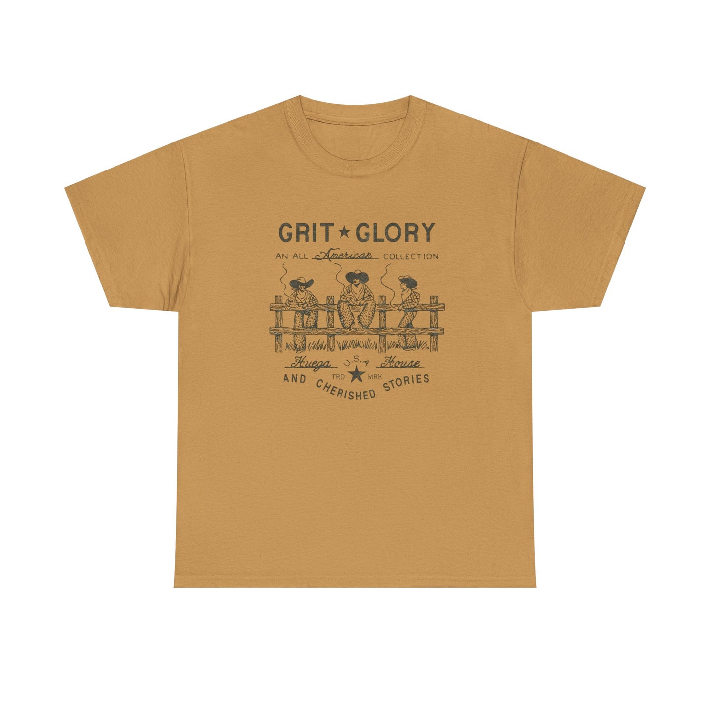 Grit And Glory Graphic T Shirt Unisex Heavy Cotton Tee