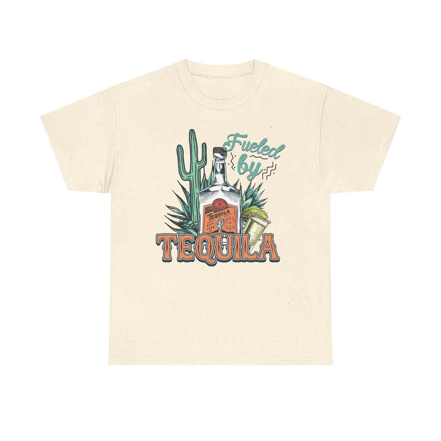 Fueled By Tequila Graphic T Shirt NEW Unisex Heavy Cotton Tee