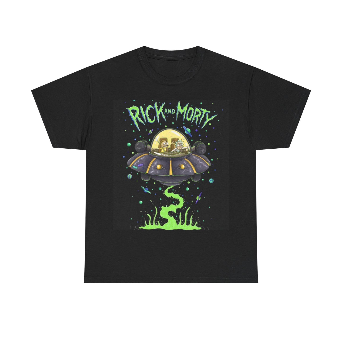 Rick and Morty T-shirt retro anime Gift Gaming Cartoon Unisex Heavy Cotton Tee