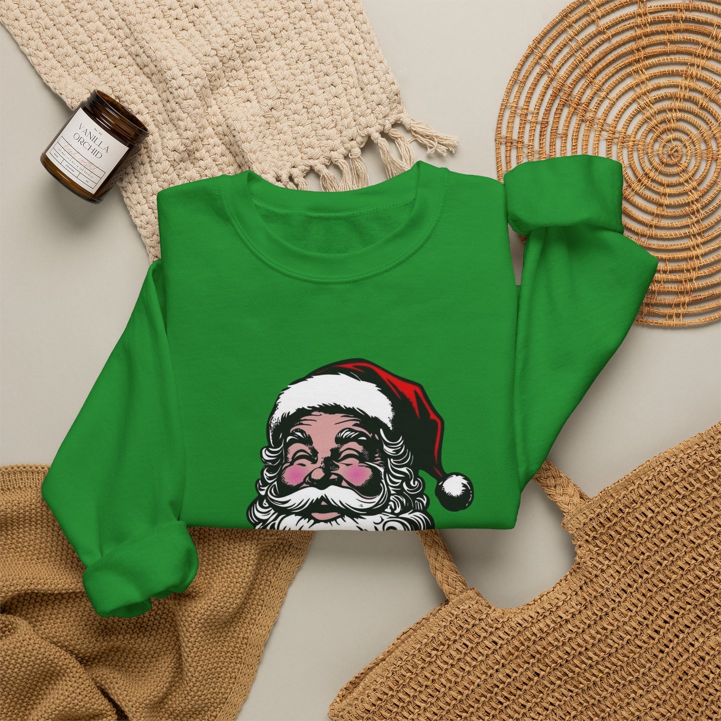 Funny Santa Graphic Sweater NEW Unisex Heavy Blend™ Crewneck Sweatshirt