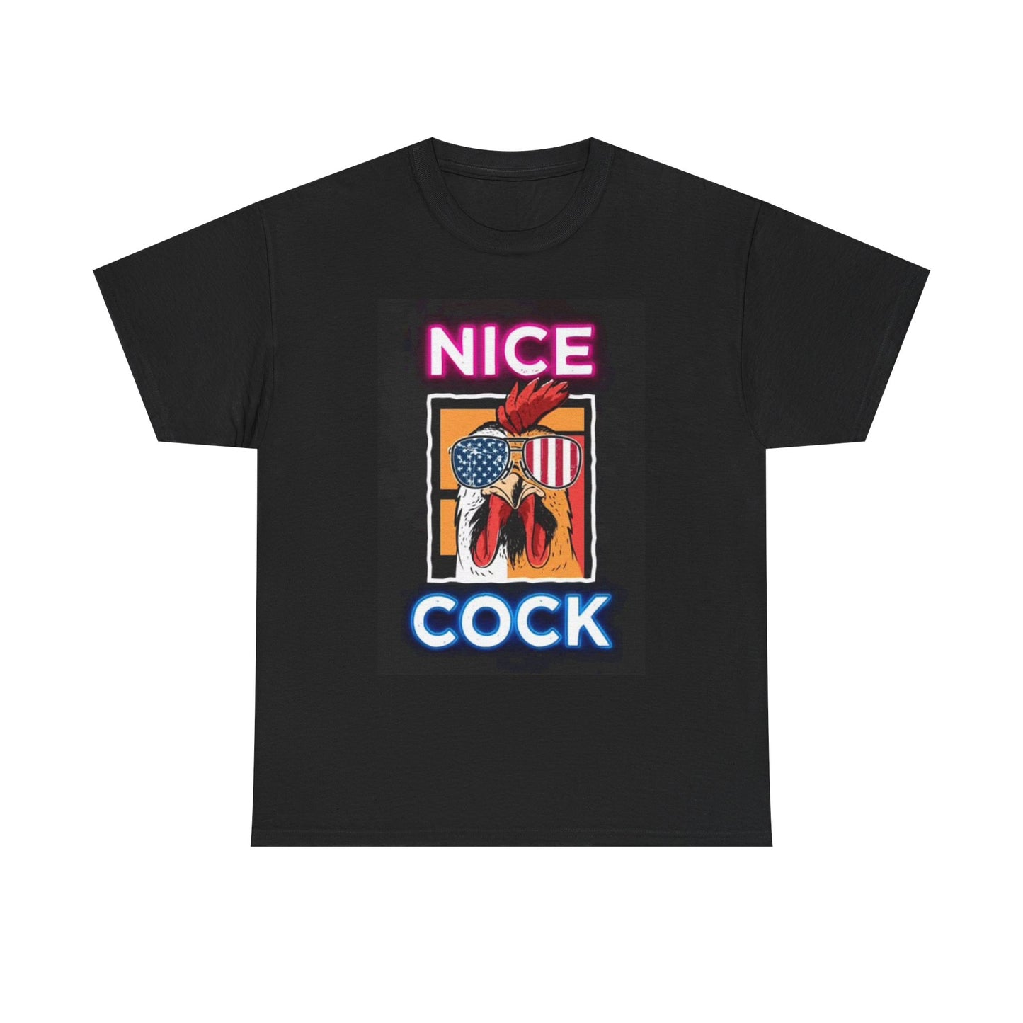 Nice Cock Dad Jokes Funny Graphic Shirt Unisex Heavy Cotton Tee