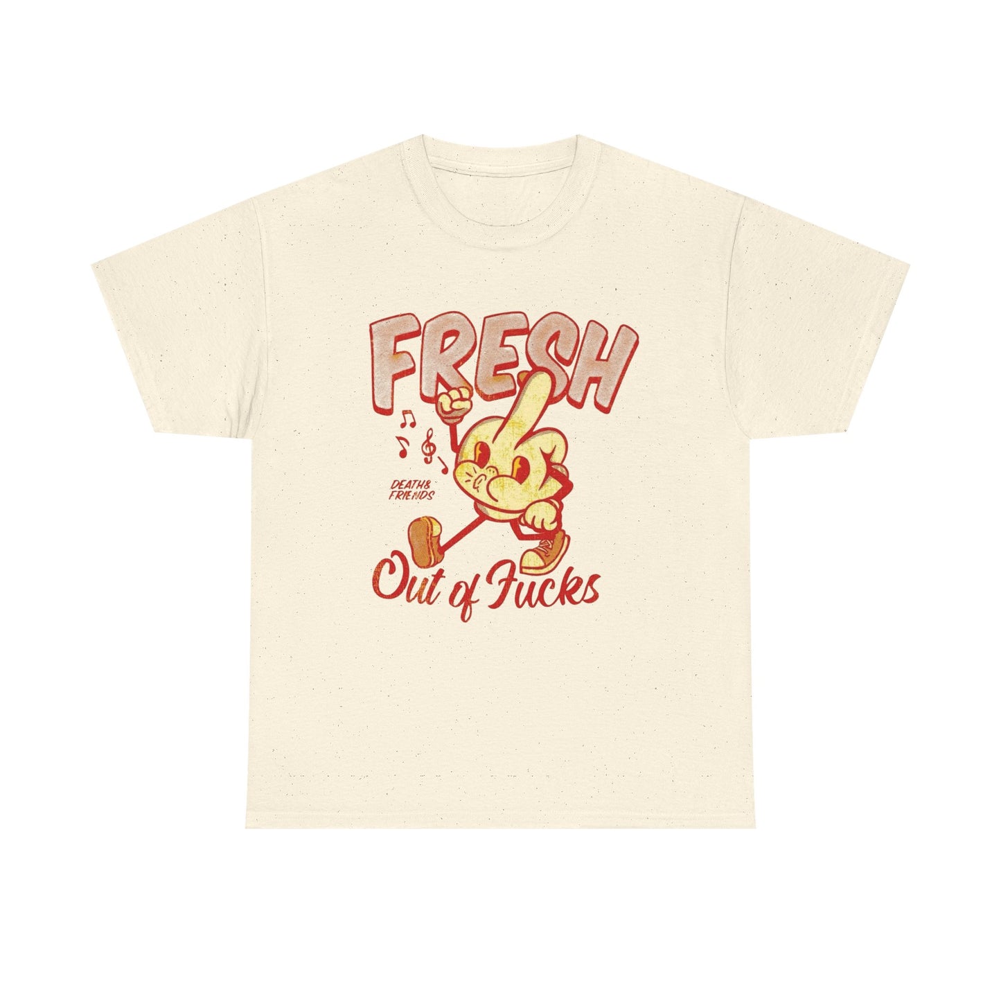 Fresh Out Of Cares Graphic T Shirt NEW Adult Unisex Heavy Cotton Tee