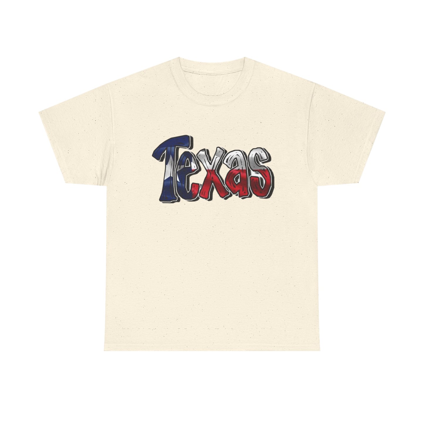 Texas State American Flag Graphic T Shirt NEW GIFT Unisex Heavy Cotton Tee