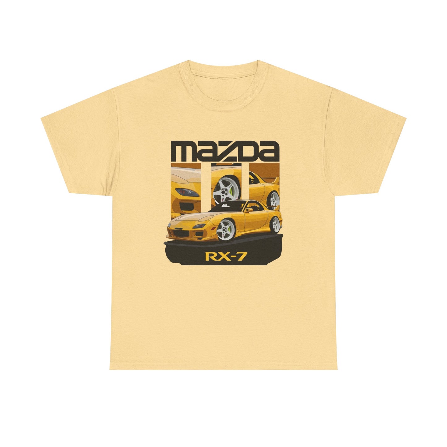 Mazda Rx7 Graphic T Shirt Unisex Heavy Cotton Tee Gift Vintage