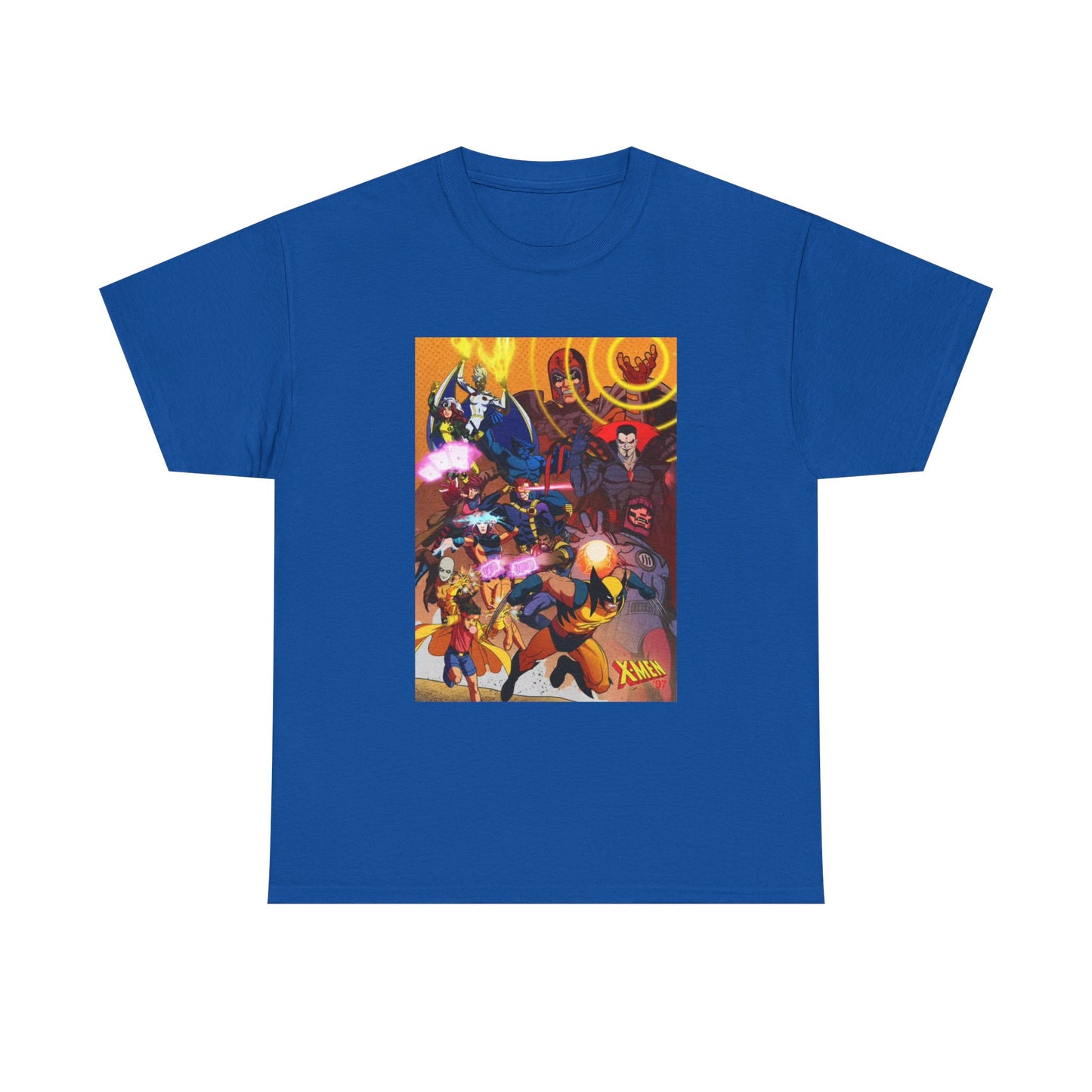 Cartoon Graphic Tee Xmen Comic Book Retro Vintage Tee Unisex Heavy Cotton Tee