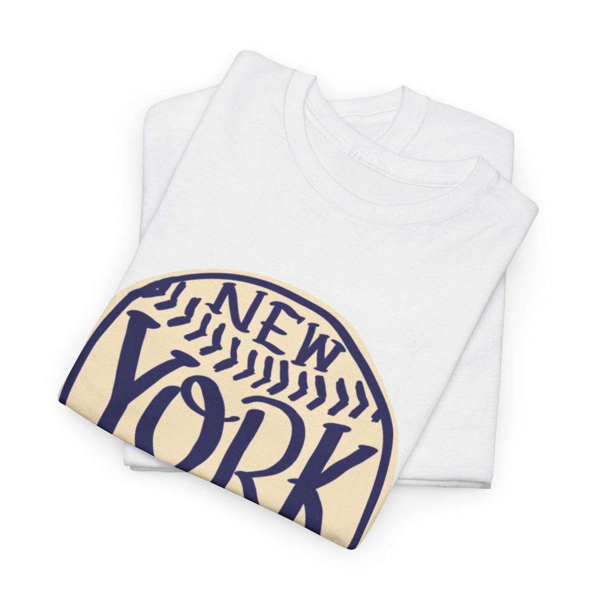 New York Retro Baseball Graphic T Shirt Men's Heavy Cotton Tee