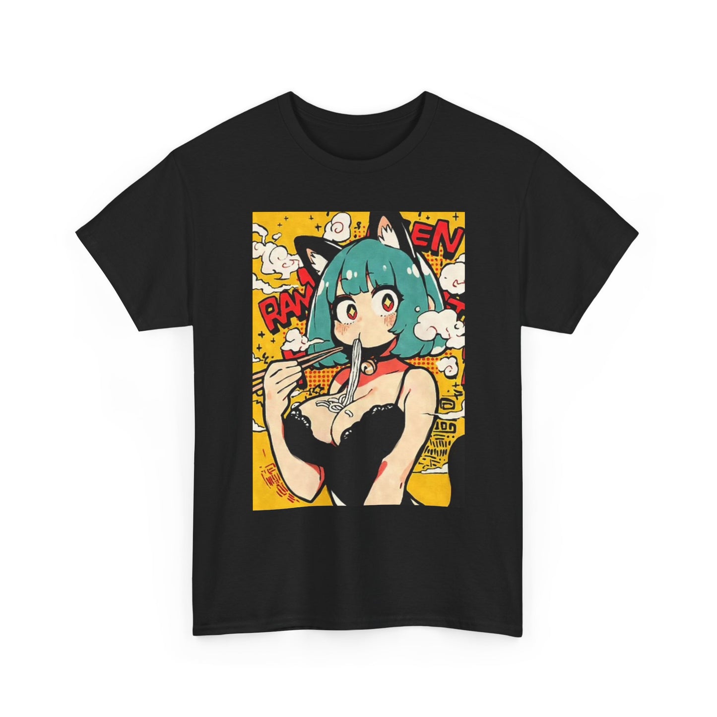 Anime Graphic T Shirt Vintage hentai Waifu Unisex Heavy Cotton Tee