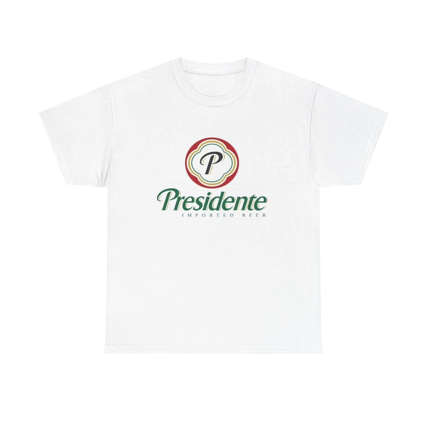 Presidente Dominican Beer Logo Shirt Retro Summer Unisex Heavy Cotton Tee