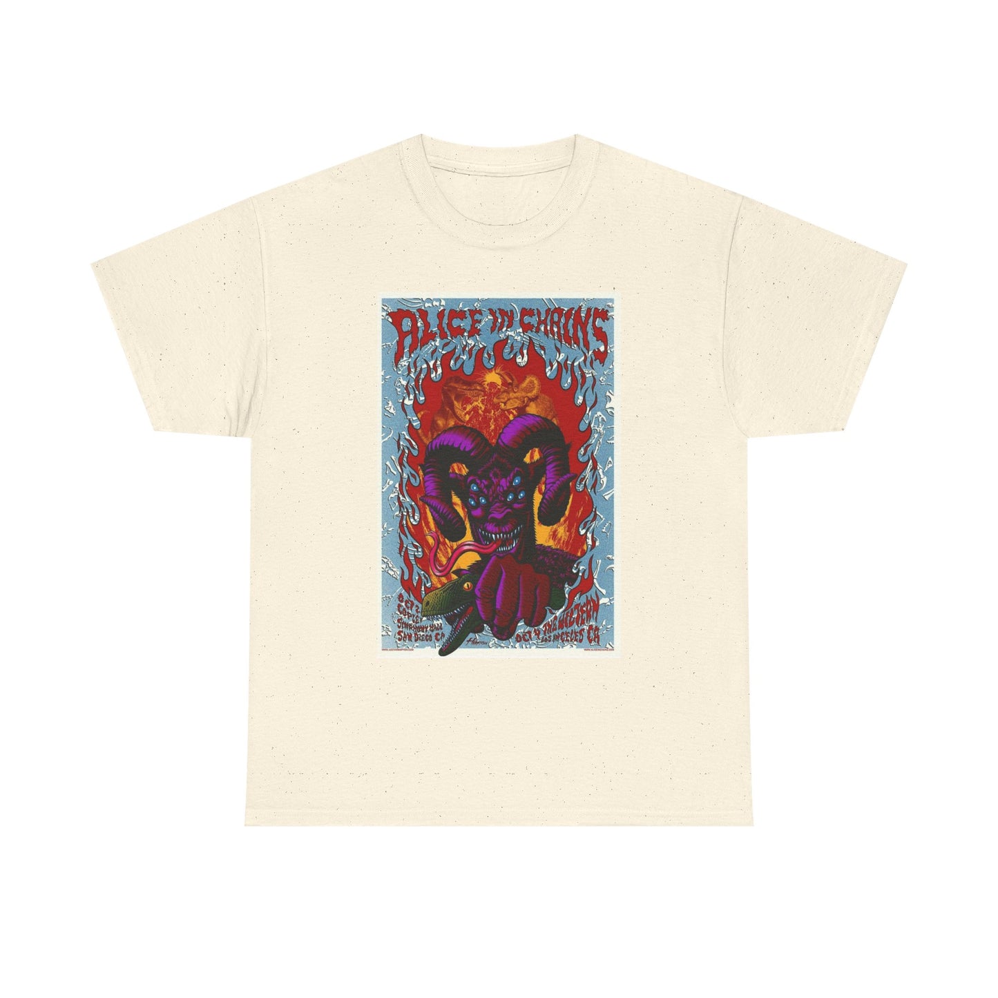 Alice In Chains Rock Band T Shirt Merch Poster Unisex Heavy Cotton Tee