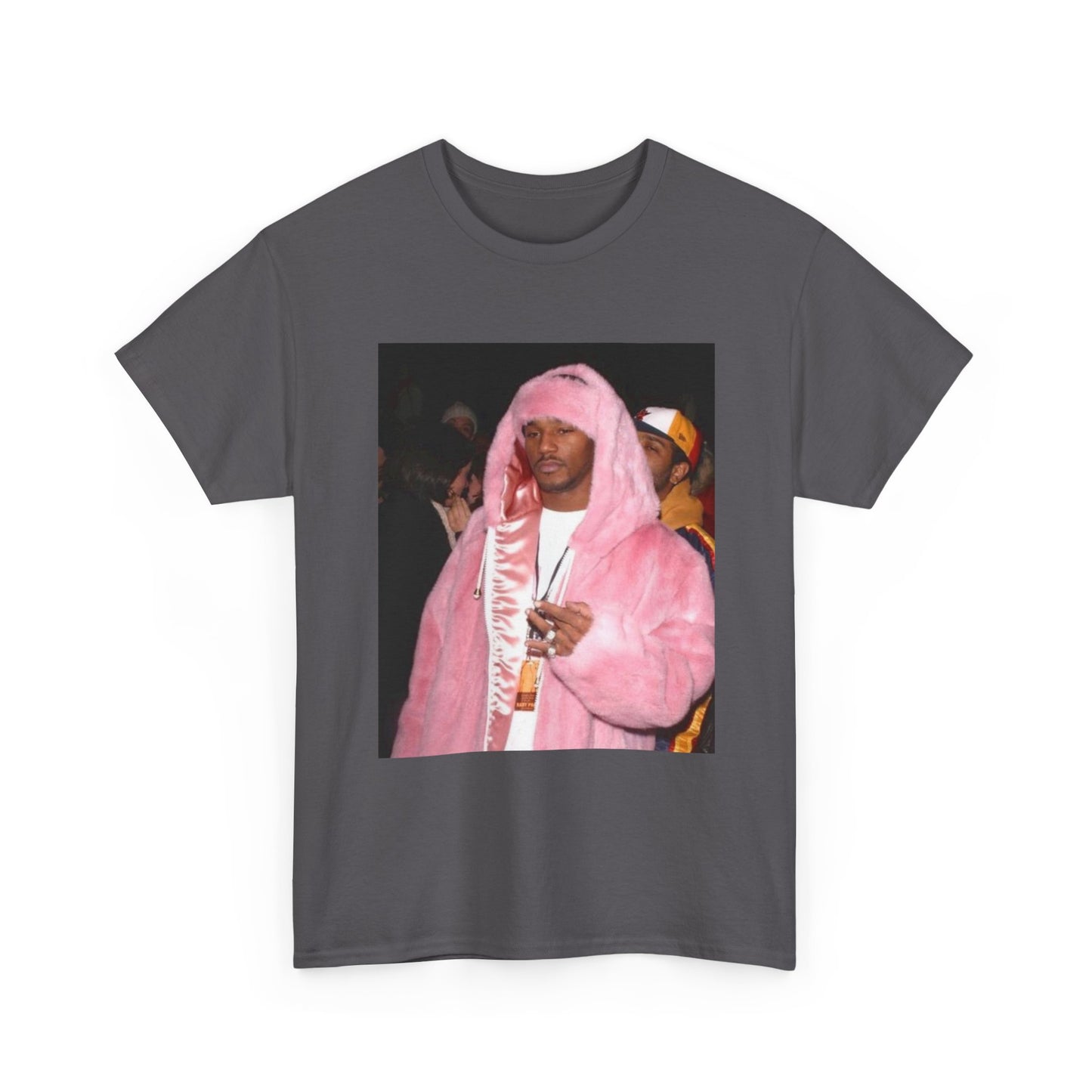 Camron diplomats T-shirt vintage pink fur coat graphic Rap Unisex Heavy Cotton