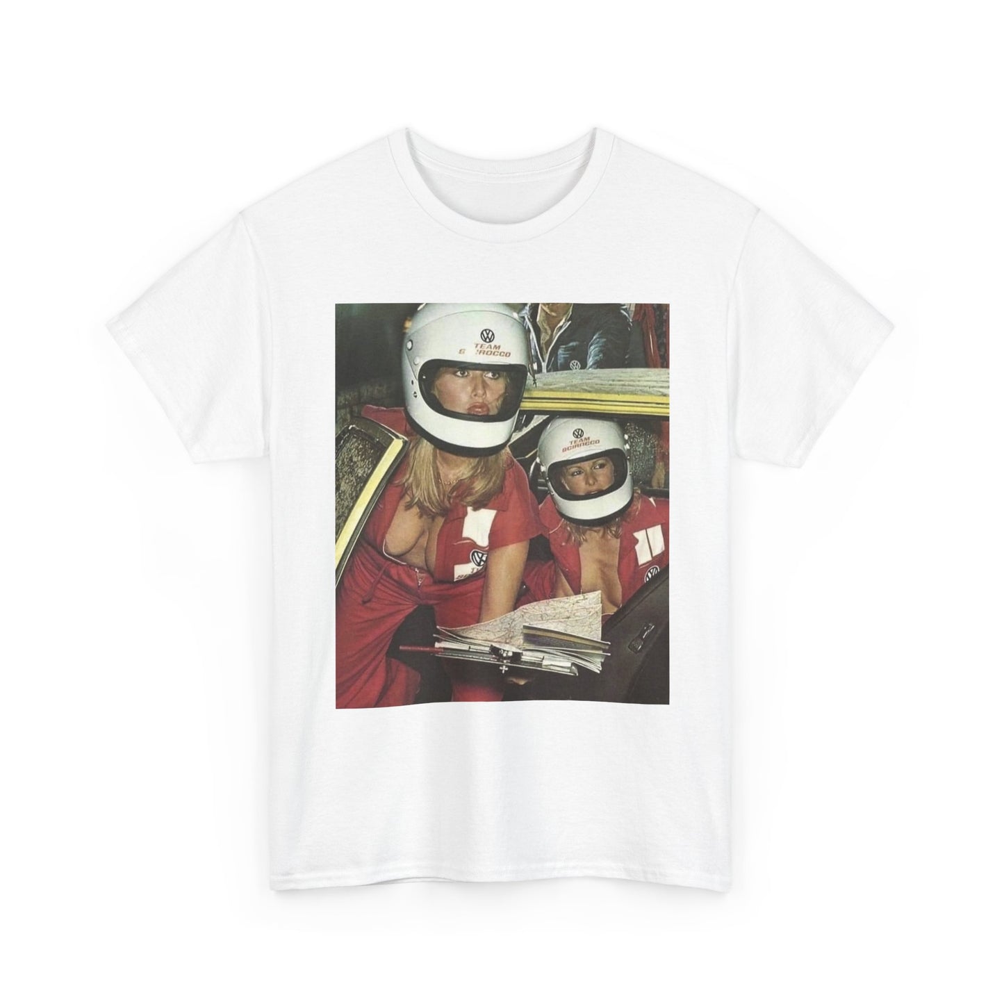 Racing Babes Vintage Graphic T Shirt S-5XL Unisex Heavy Cotton Tee