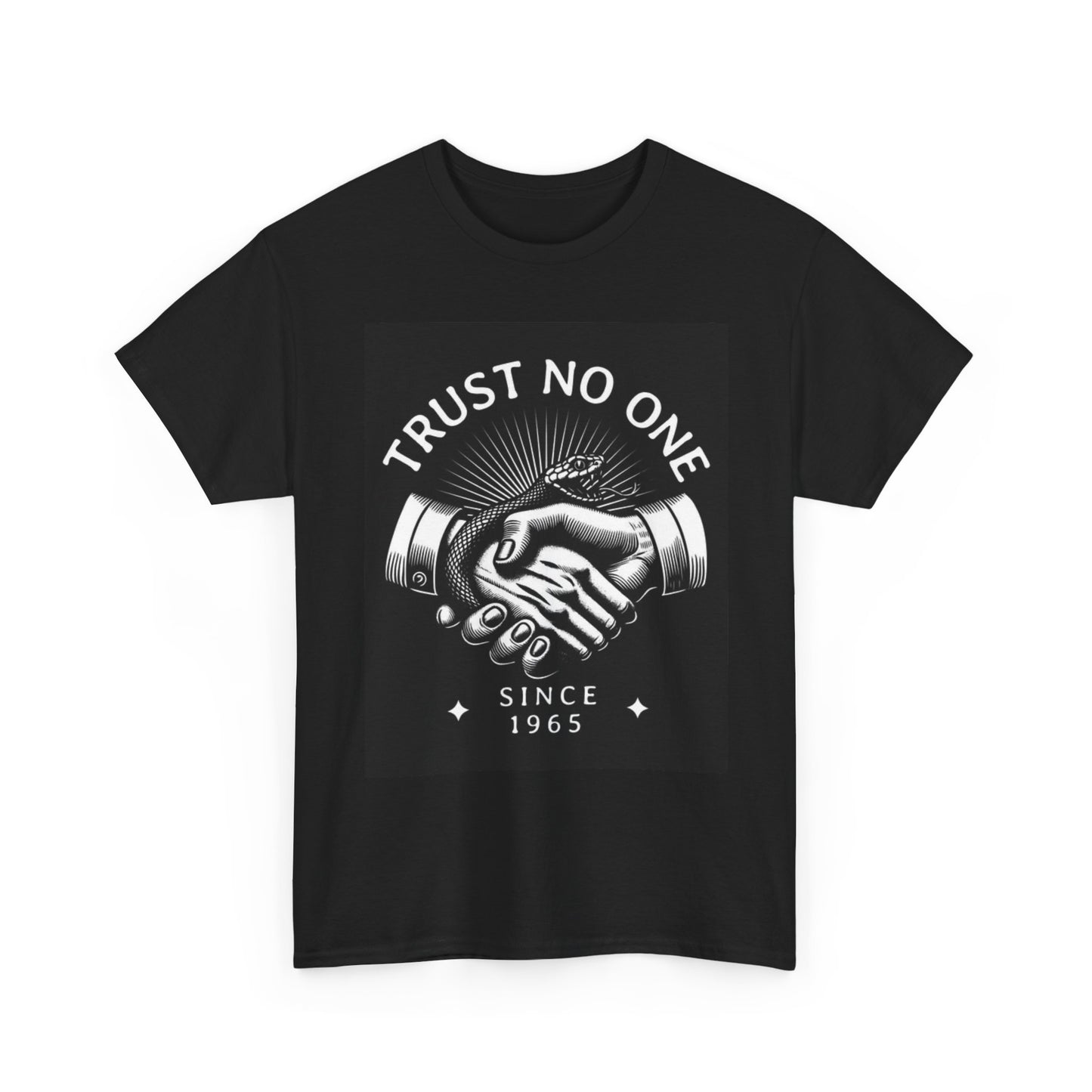 Trust No One Graphic T Shirt Vintage 90s Retro Unisex Heavy Cotton Tee