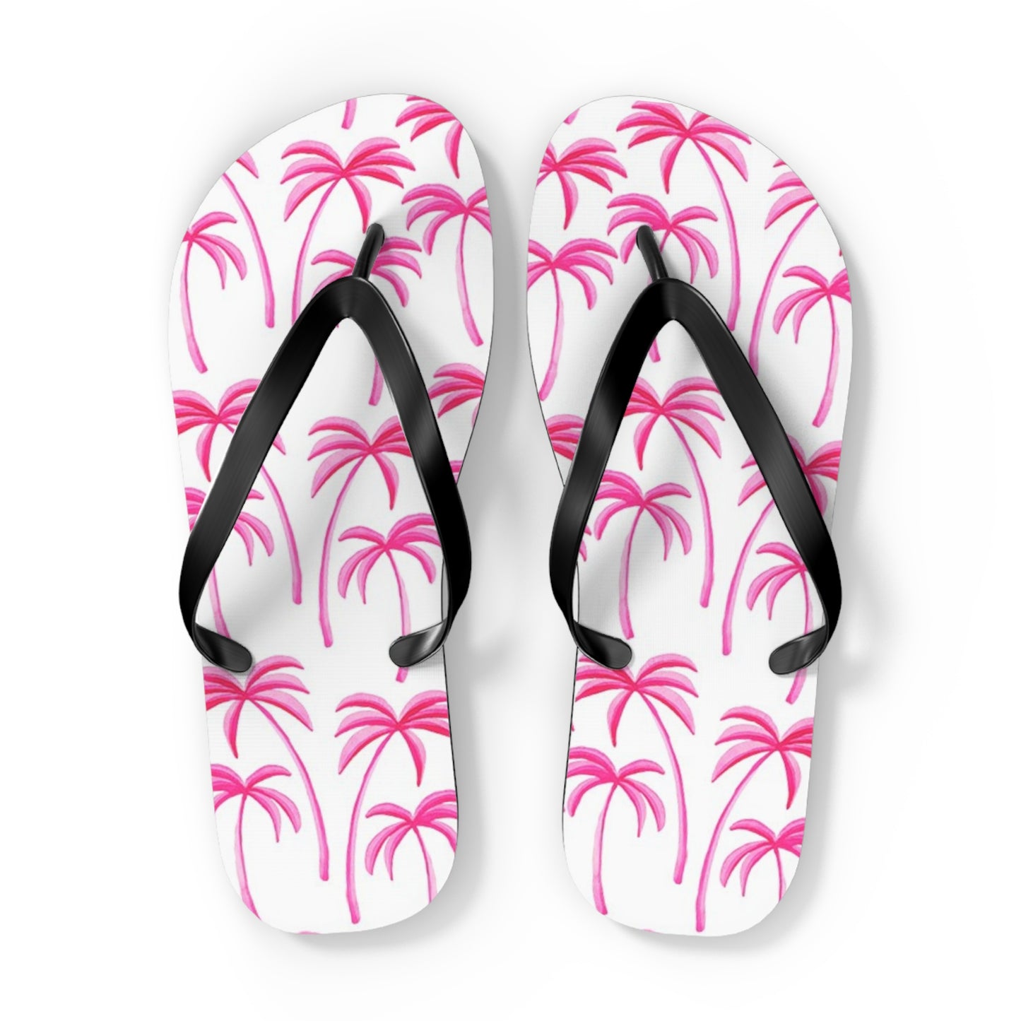 Pink Palms Sandals Summer Flip Flops Slides BRAND NEW