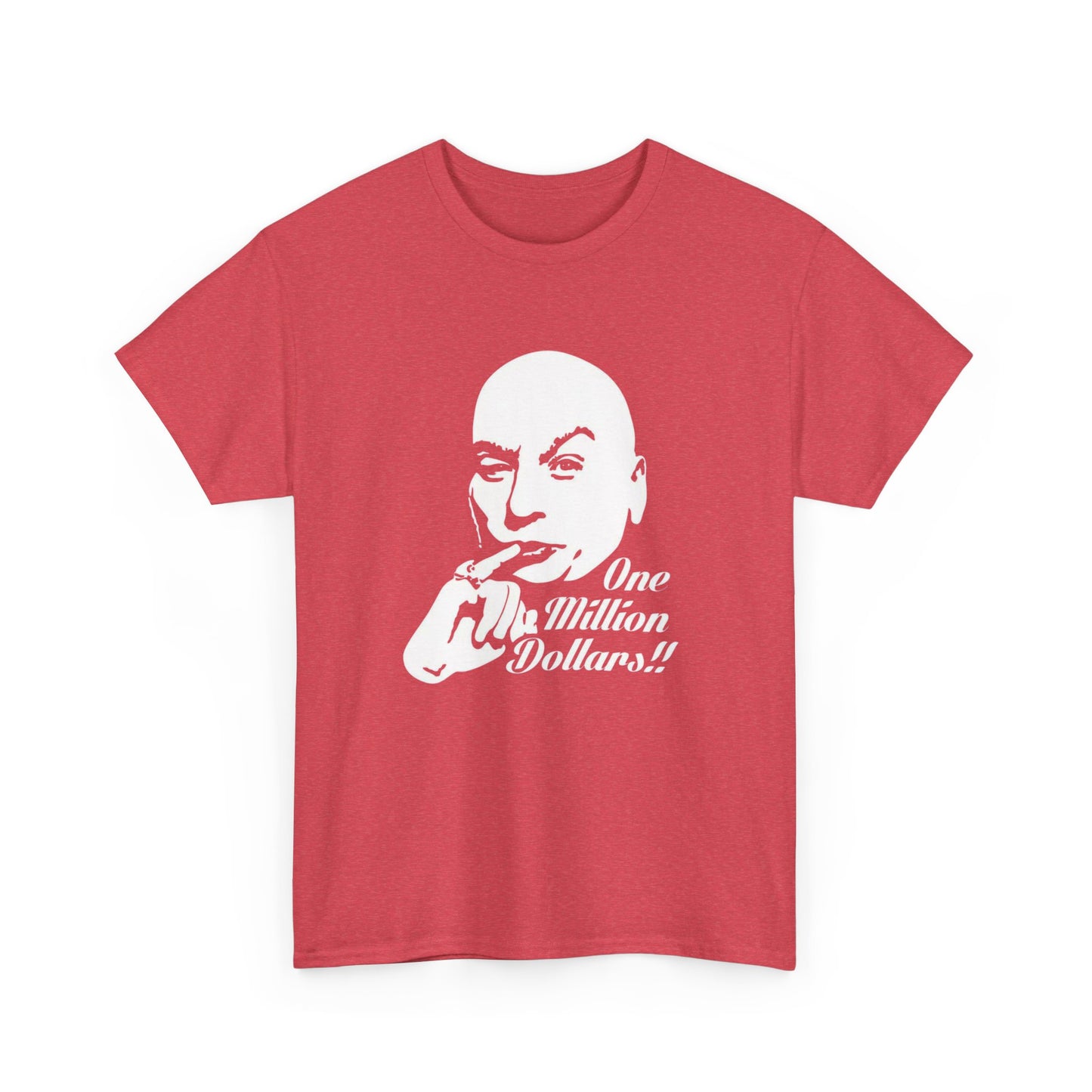 Dr Evil Funny Austin Powers Graphic T Shirt NEW Adult Unisex Heavy Cotton Tee