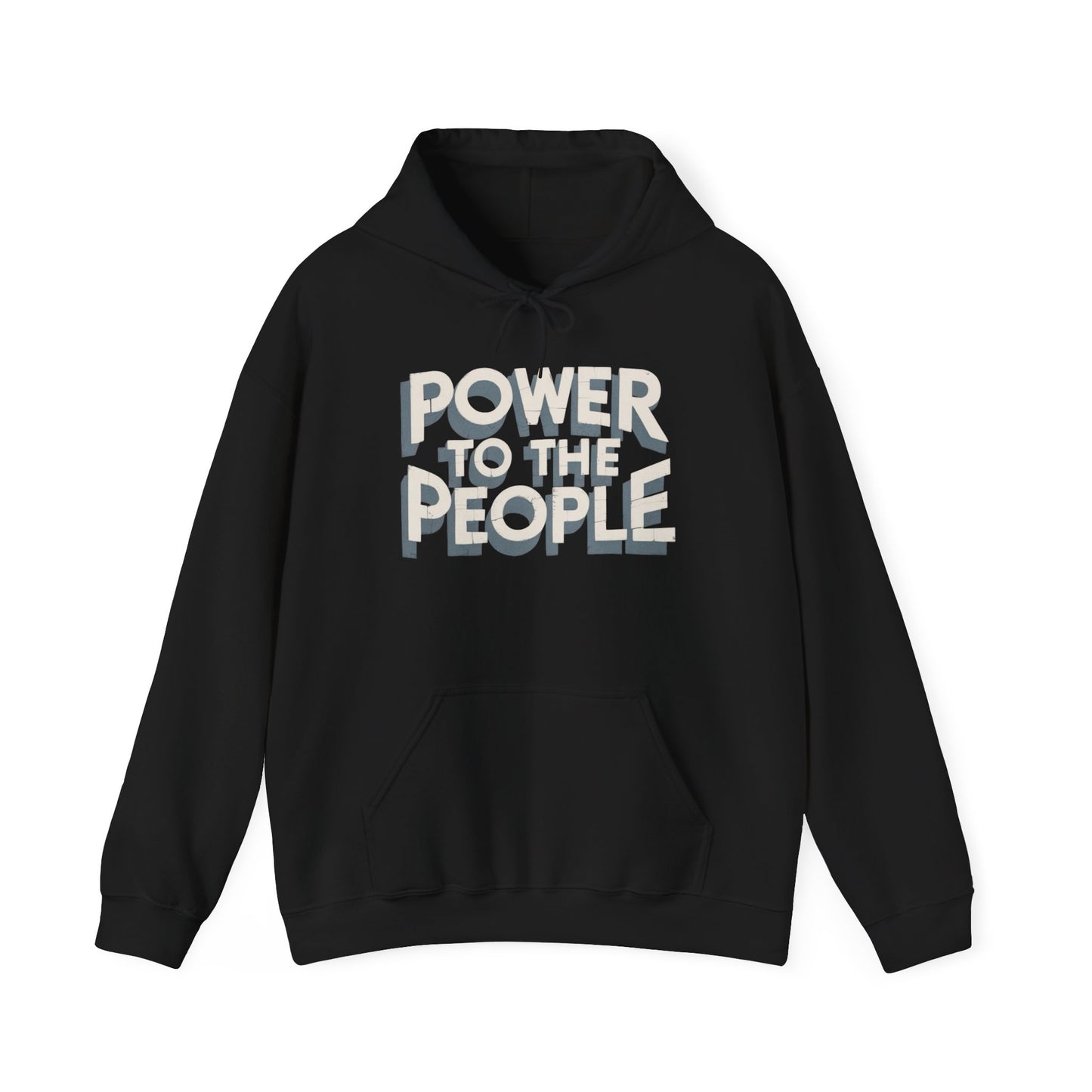 Power To The People Graphic Hoodie Unisex Heavy Blend™ Hooded Sweatshirt