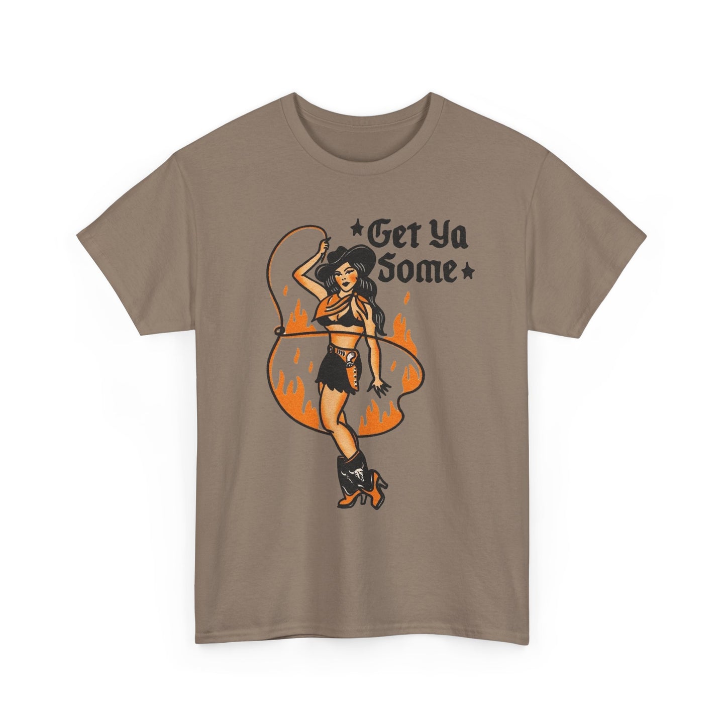 Get Ya Some Cowgirl Western Graphic T Shirt Unisex Heavy Cotton Tee GIFT NEW