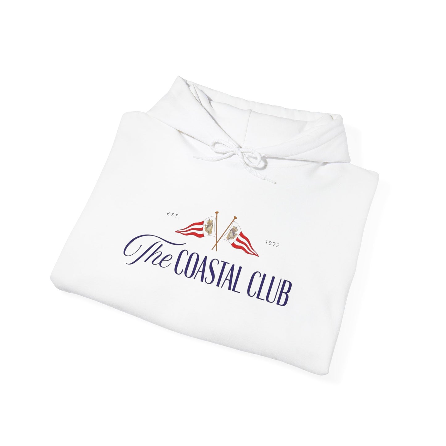 The Coastal Club Retro Graphic Hoodie Unisex Heavy Blend™ Hooded Sweatshirt