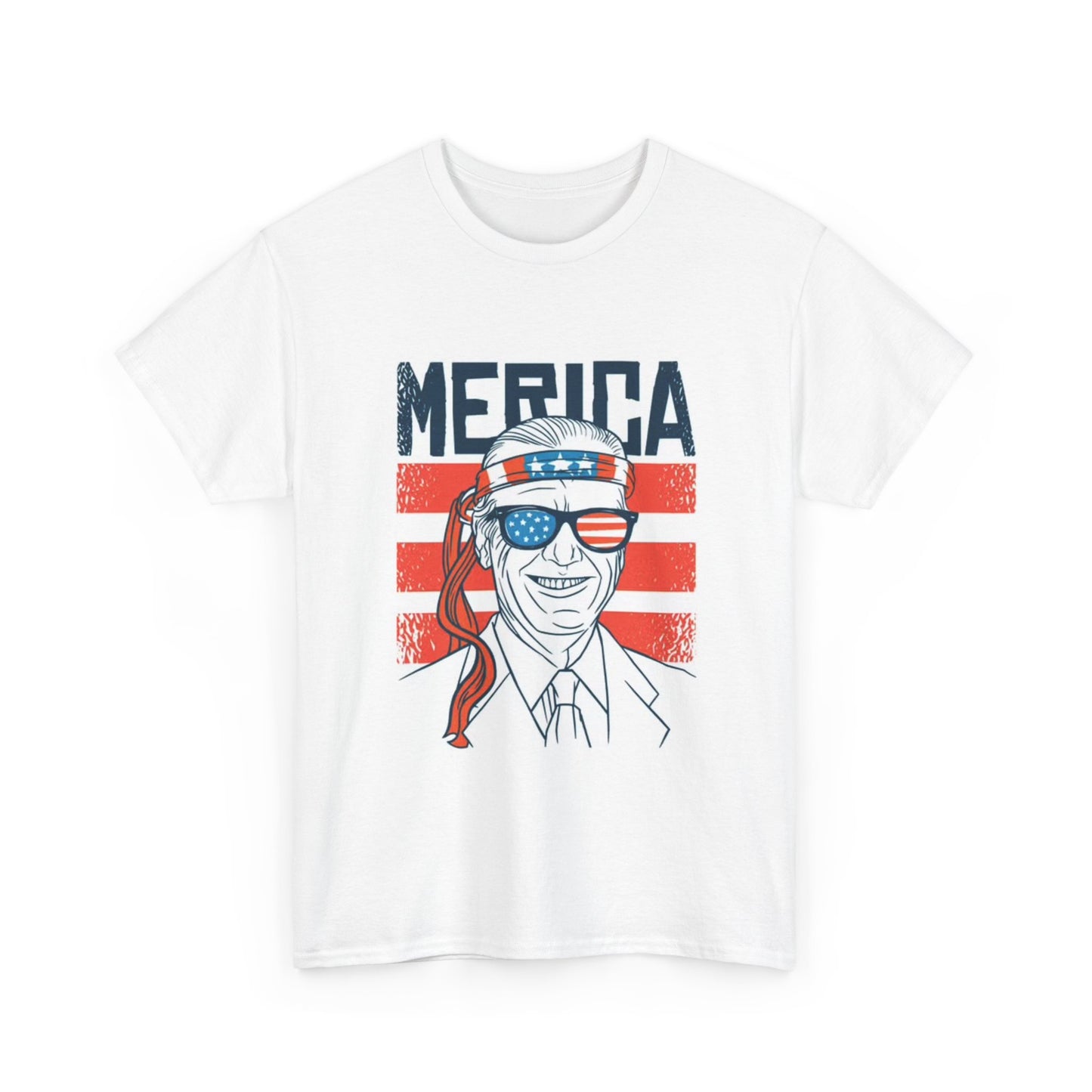 Joe Biden Tshirt American Flag Dark Brandon Democrat vote Unisex Heavy Cotton