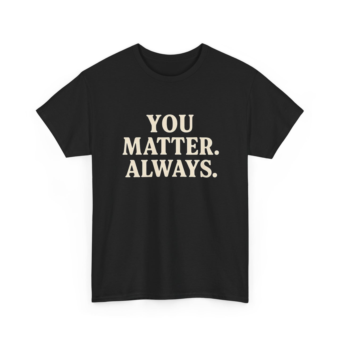 You Matter Always Graphic T Shirt ADULT Unisex Heavy Cotton Tee