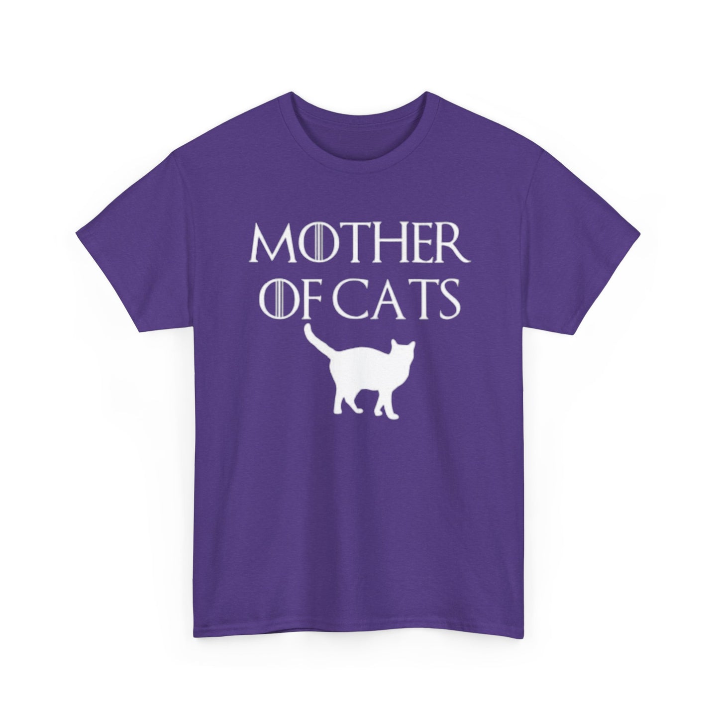 Mother Of Cats Funny Graphic T Shirt Cat Lover Kittens Unisex Heavy Cotton Tee