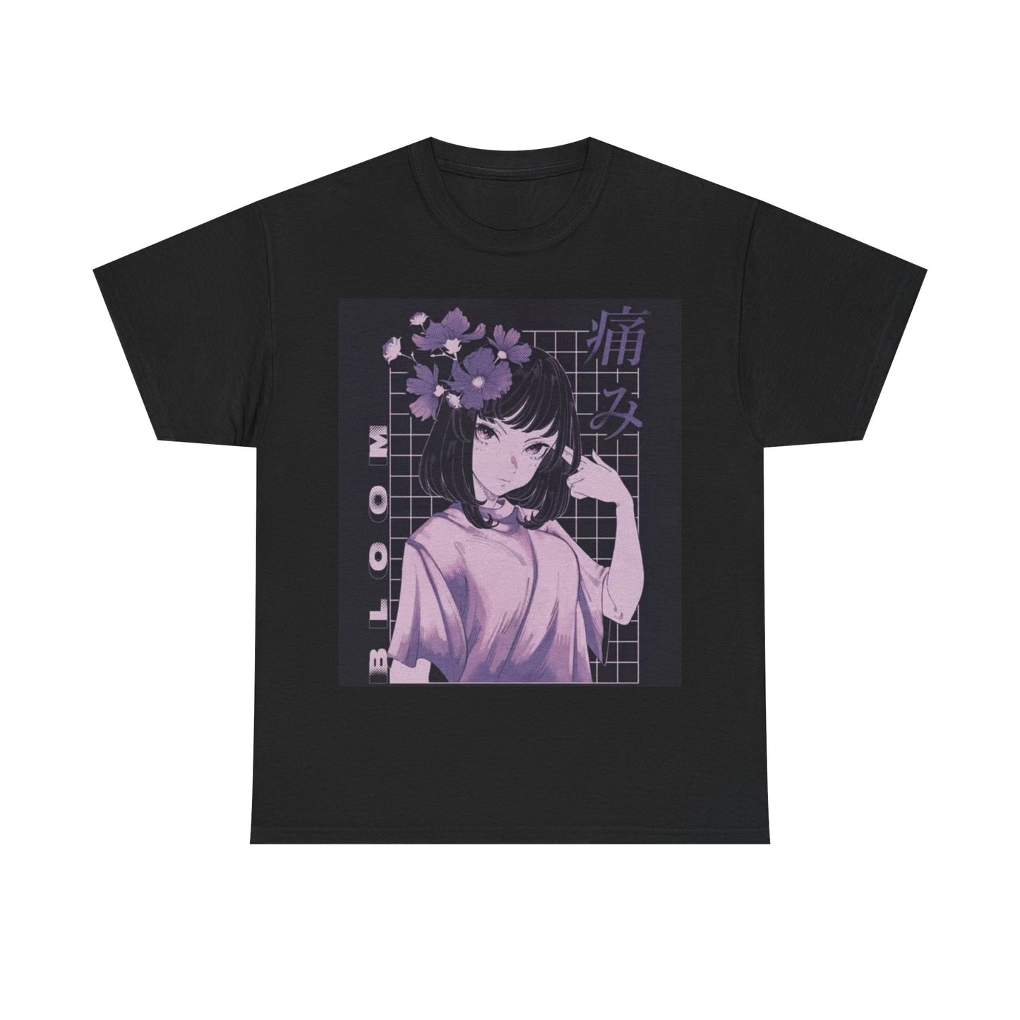 Waifu Anime T-shirt Girl Graphic Cartoon Retro Gaming Unisex Heavy Tee Gamer 00