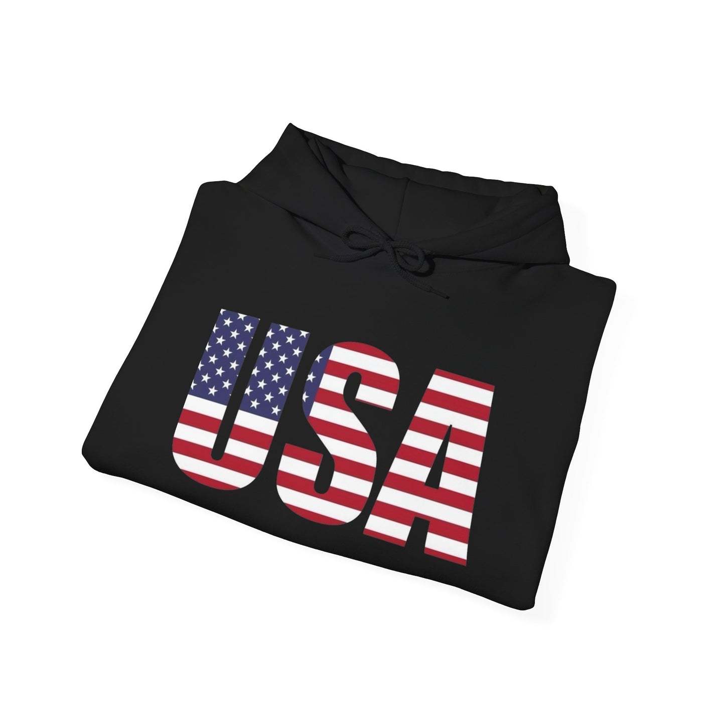 USA Flag Graphic Hoodie Unisex Heavy Blend™ Hooded Sweatshirt