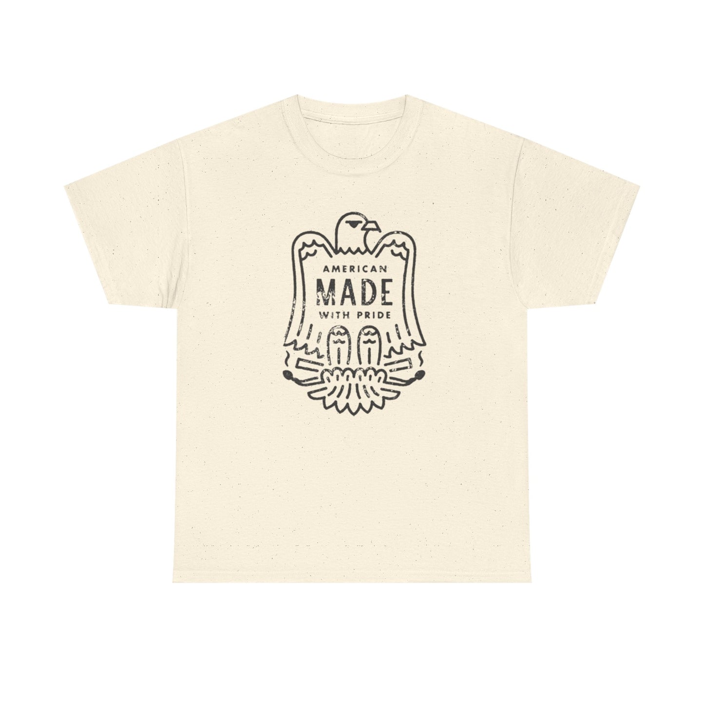 American Made With Pride Graphic T Shirt Unisex Heavy Cotton Tee Gift