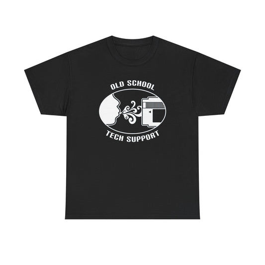 Old School Tech Support Funny T Shirt S-5XL NEW Unisex Cotton Tee