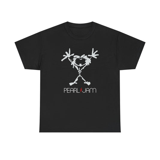 Pearl Jam Stick Man Vintage Graphic T Shirt S-5XL Unisex Cotton