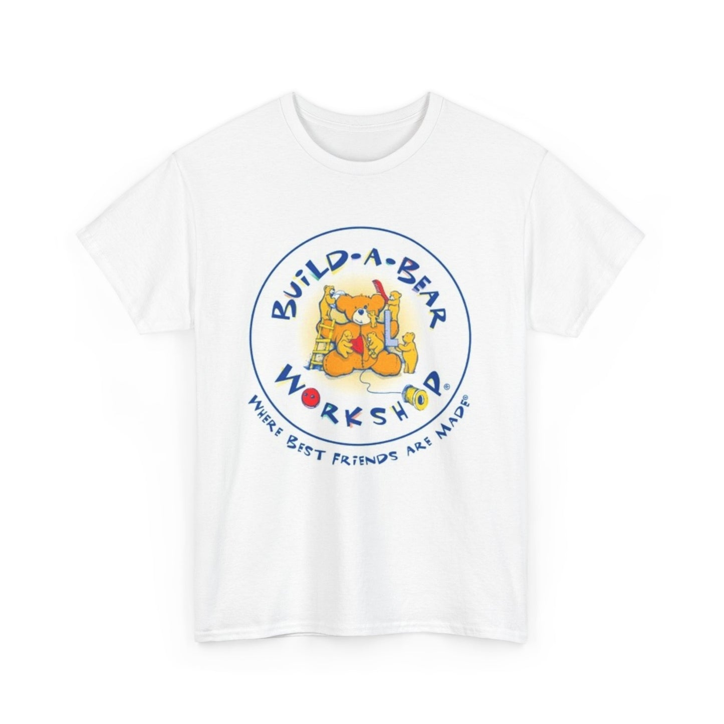 Build A Bear Tshirt Vintage Vermont Merch Logo Toys Retro Unisex Heavy Cotton