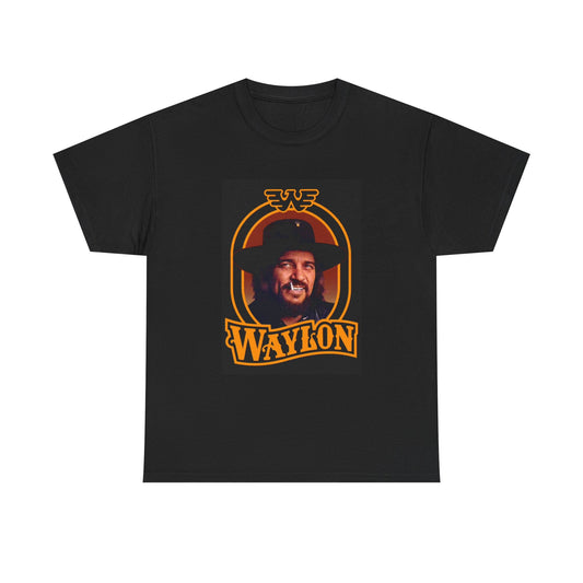 Waylon jennings T-shirt vintage country southern graphic Unisex Heavy Cotton Tee