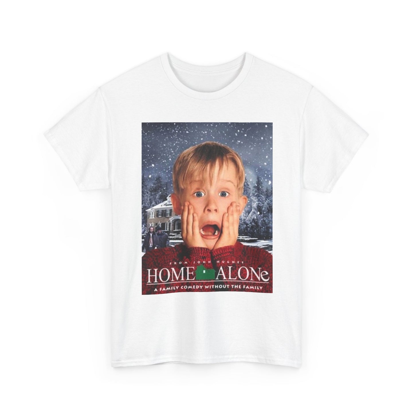 Home Alone T Shirt Vintage Movie Art Christmas Gift Unisex Heavy Cotton Tee
