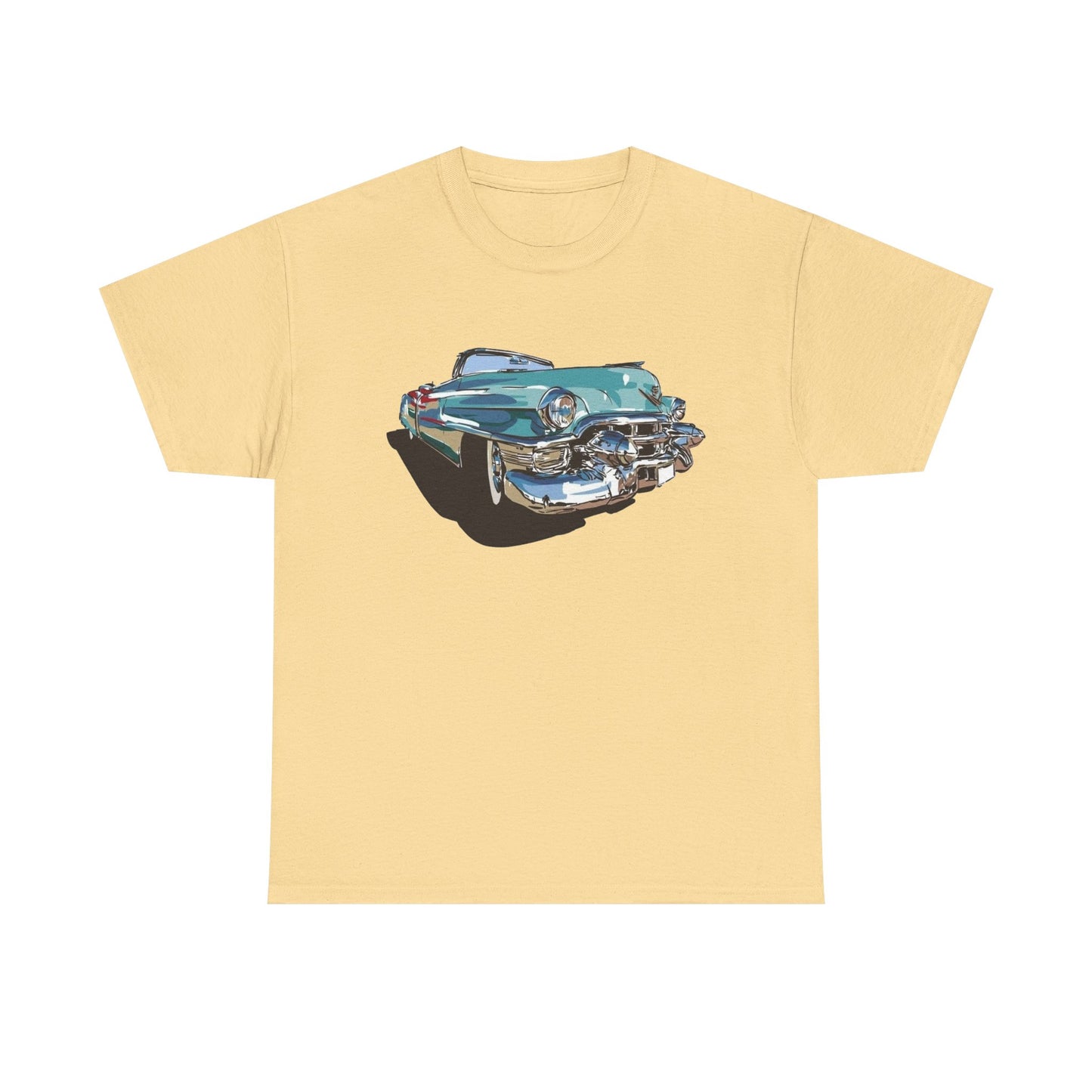 50's Caddy Retro Classic Cars Graphic T Shirt NEW Unisex Heavy Cotton Tee