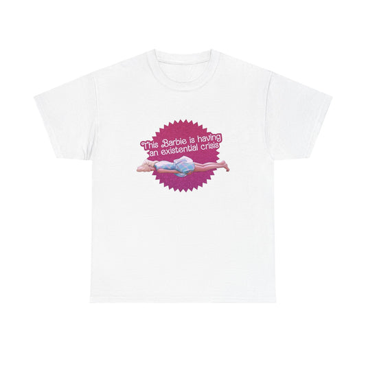 Having A Extensional Crisis Funny Graphic T Shirt Unisex Heavy Cotton Tee GIFT
