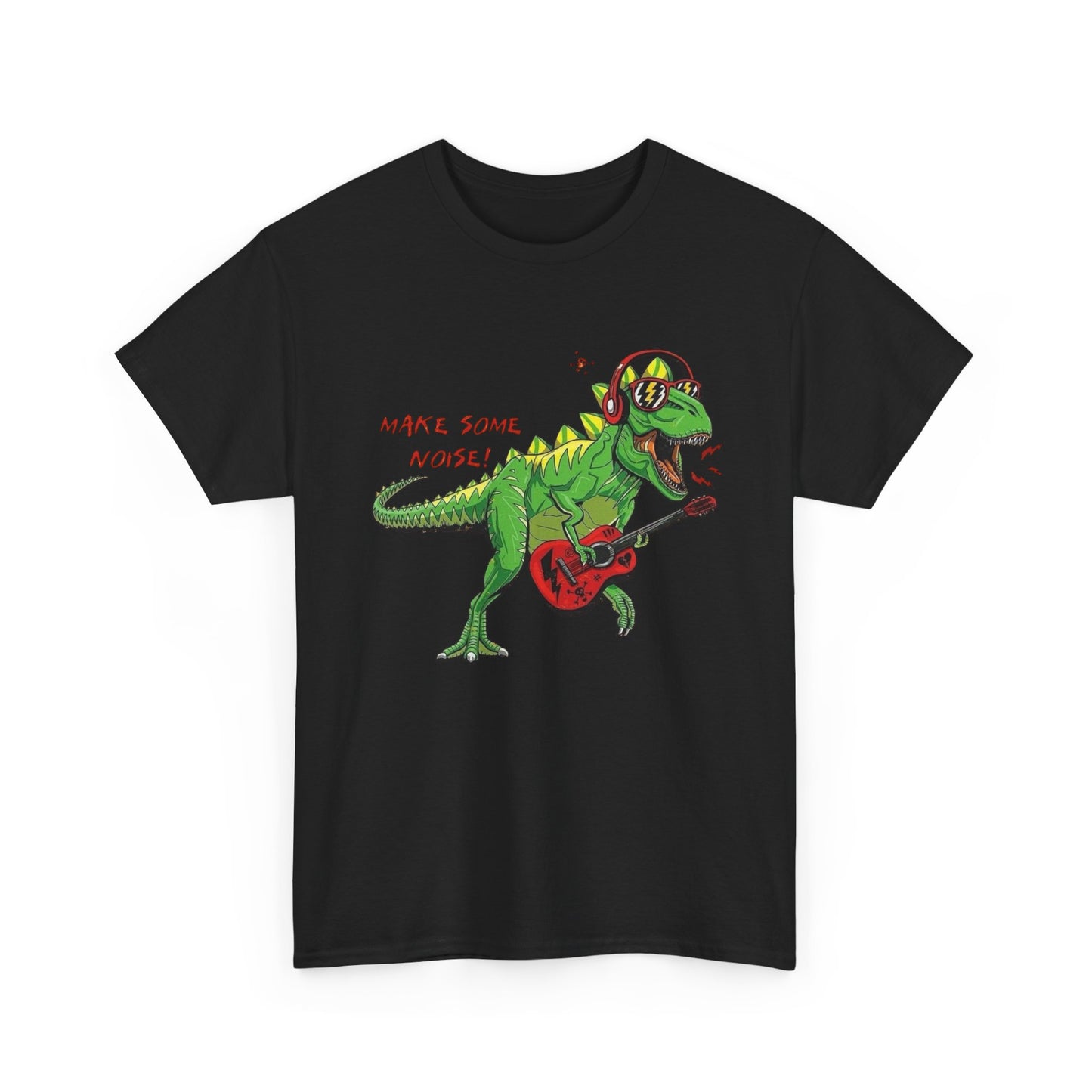 Dinosaur Rockstar Graphic T Shirt NEW Adult Regular Heavy Cotton Tee