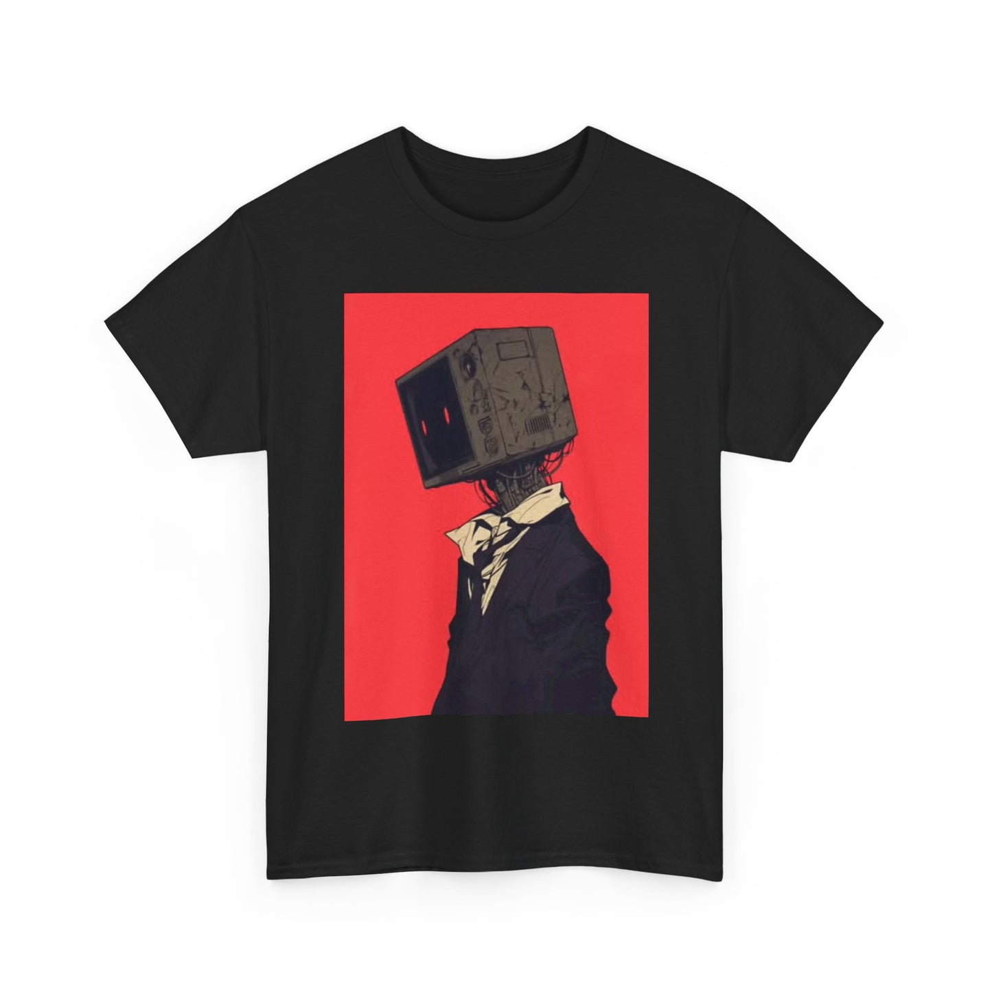 BlockHead Tshirt Funny Art Painting Shirt Graphic Unisex Heavy Cotton Tee