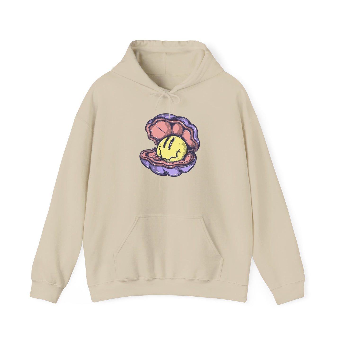 Happy Clam Graphic Hoodie Unisex Heavy Blend™ Hooded Sweatshirt
