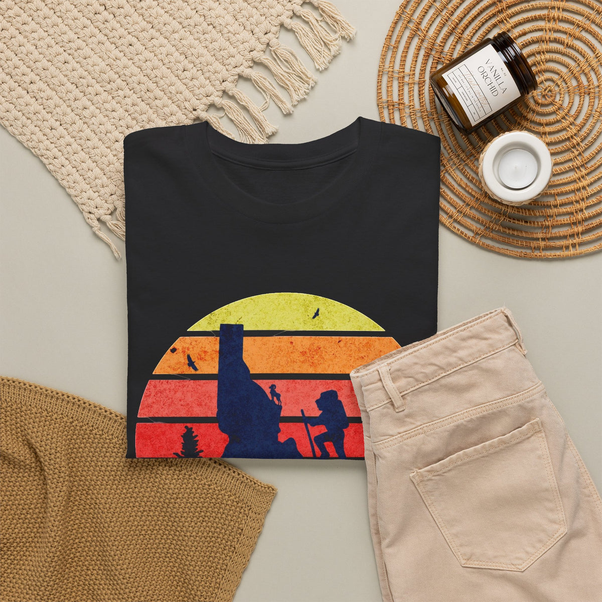 Hike Idaho Graphic T Shirt Men's Heavy Cotton Tee