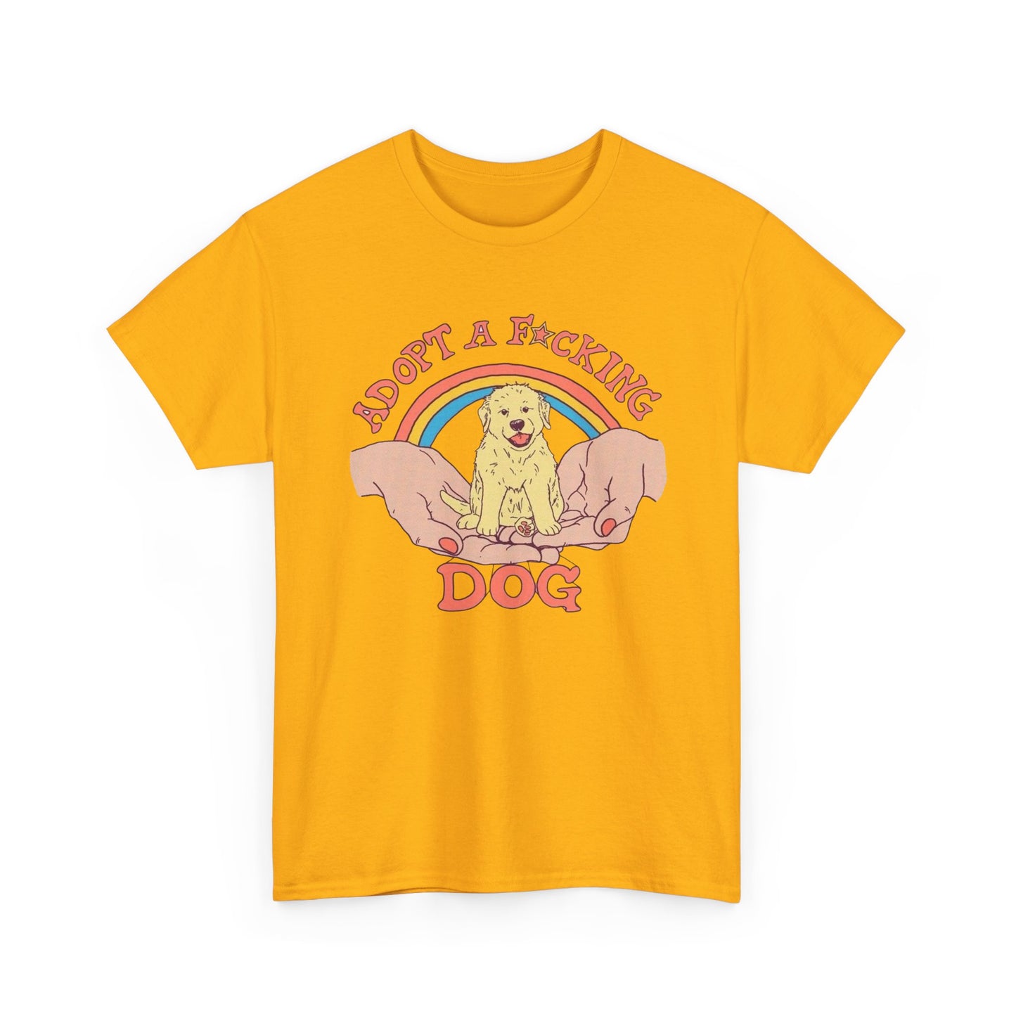 Adopt A Dog Graphic T Shirt NEW Adult Tee