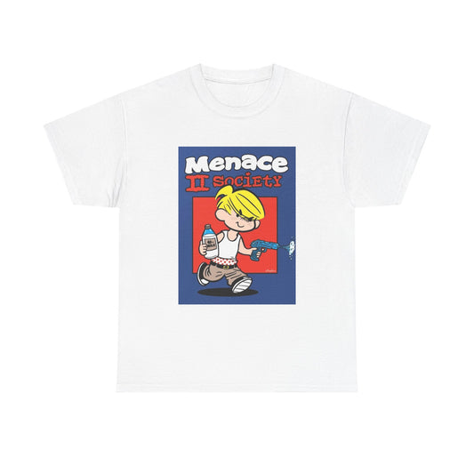 Menace To Society Tshirt Funny Kids Graphic Movie 90s Unisex Heavy Cotton Tee