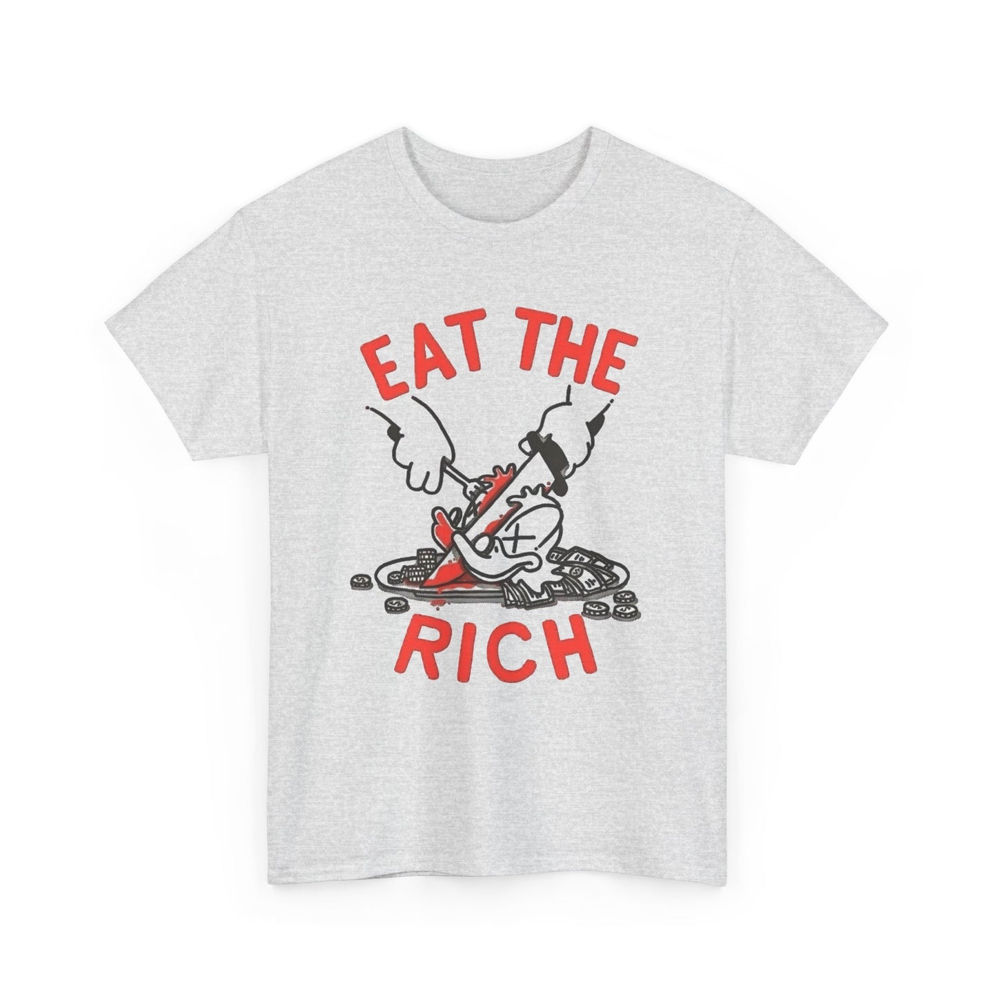 Eat The Rich Graphic T Shirt NEW Unisex Heavy Cotton Tee