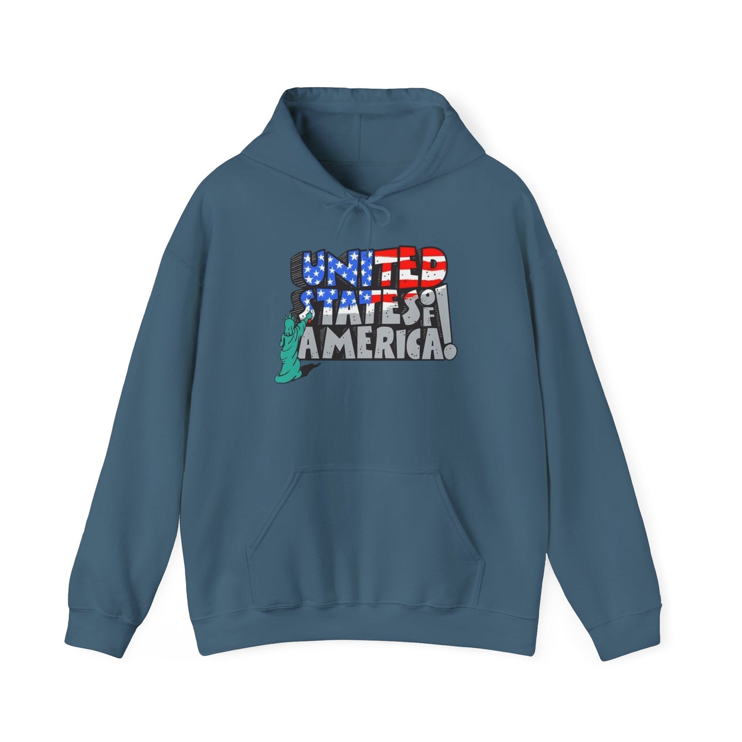 United States Of America Graphic Hoodie Unisex Heavy Blend™ Hooded Sweatshirt