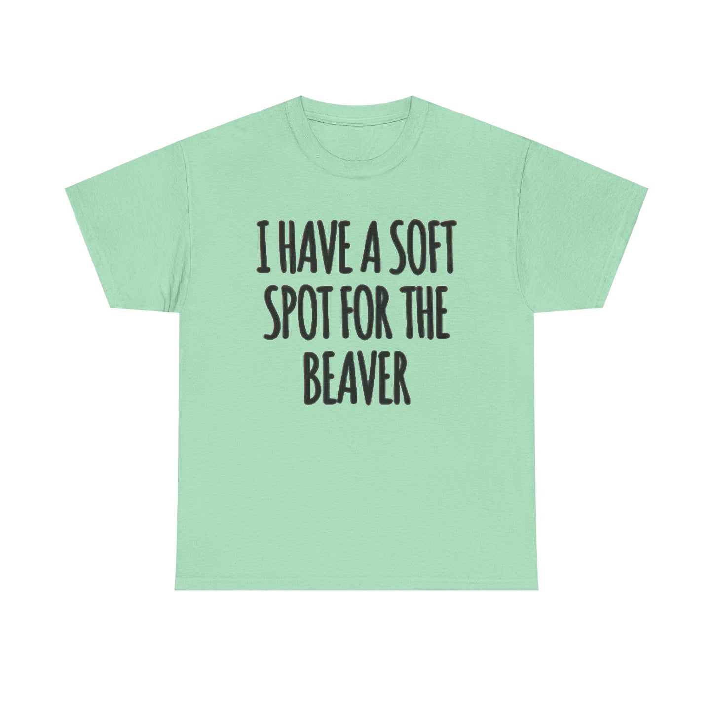 Soft Spot For The Beaver T Shirt Funny Sex Graphic Jokes Unisex Heavy Cotton Tee